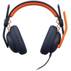 Casti Logitech Zone Learn, Over-Ear, USB-C, Albastru/Portocaliu