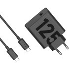 Incarcator retea Motorola TurboPower 125W GaN, 1x USB-C PD, cablu inclus