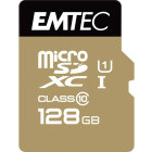 Card memorie Emtec microSDXC Elite Gold 128GB Clasa 10 / UHS-1 U1 Cu Adaptor