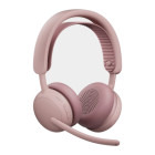 Casti Logitech On-Ear, Zone 2, USB-C, Roz