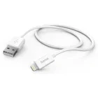 Cablu de date / adaptor Hama USB Male la Lightning Male, 0.6 m, White