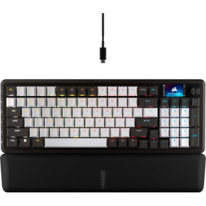 Corsair VANGUARD 96, RGB, MLX Plasma, US, Black/White