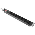 Accesoriu UPS Lanberg PDU PRO, 1U, 7x Type E, 2m, Black