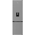 Combina frigorifica Beko B1RCNA414HDXB, 415 L, Clasa F, No Frost, HarvestFresh, AeroFlow, Dozator apa, Control electronic, 203 cm, Metal Look
