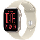 SmartWatch Apple Watch SE 3 (2025), Cellular, GPS, 40mm Aluminium Starlight cu Sand Sport Band - M/L