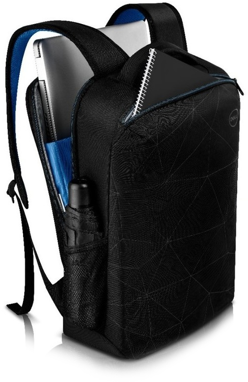 DELL Rucsac notebook 15.6 inch Essential Black-Blue, rezistent la apa, rezistent la zgarieturi