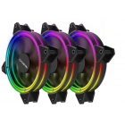 Floston Halo RGB Rainbow Three Fan Pack