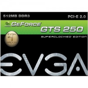 EVGA e-GeForce GTS 250 SuperClocked 512MB DDR3 256-bit