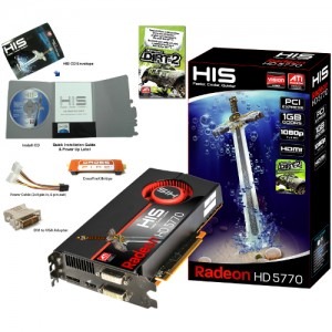 HIS Radeon HD5770 1GB GDDR5 128-bit DiRT 2