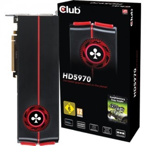 Club 3D Radeon HD5970 2GB GDDR5 2x 256-bit