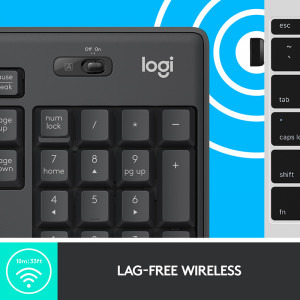 Logitech MK295 Silent Wireless Combo Graphite
