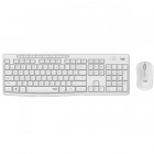 Kit periferice Logitech MK295 SilentTouch Wireless Combo Off White