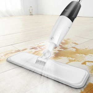 Deerma tip mop usor cu rezervor, pulverizare si rotire completa, vertical, Alb