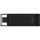 Memorie externa Kingston DataTraveler 70 128GB USB 3.2 Type-C Black