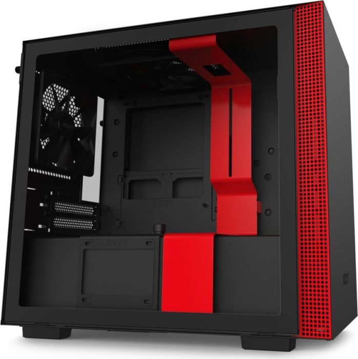 Carcasa NZXT H210 Matte Black/Red