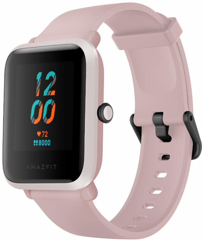 SmartWatch Amazfit BIP S, curea silicon, GPS + senzor PPG, Gorilla Glass, IP68 rezistent la apa, autonomie pana la 40 zile, Warm Pink