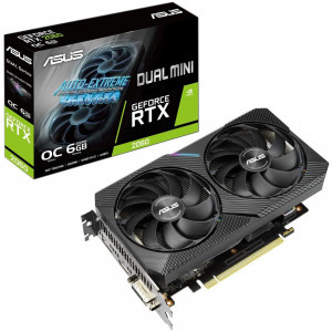 Placa video ASUS GeForce RTX 2060 DUAL MINI O6G 6GB GDDR6 192-bit