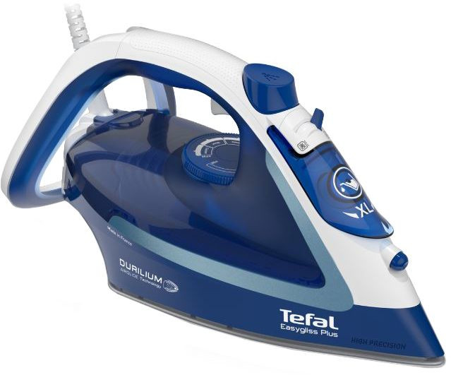 Tefal Fier de calcat EasyGliss Plus FV5735E0, 2500W, 45g/min, Alb/Albastru