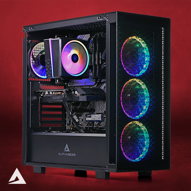 PC Gaming [AlphaGear] Aeris, Intel i5 11400F 2.6GHz, 16GB DDR4, 1TB SSD, RTX 2060 6GB GDDR6, Iluminare RGB