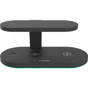 Canyon 5-in-1 Wireless Qi Fast charge 15W, Black