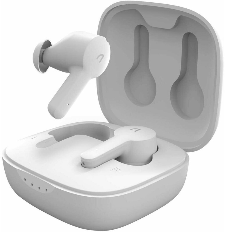 Casca bluetooth Abko EC10, True Wireless, Active Noise Cancelling, White