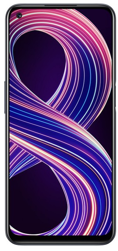 Smartphone Realme 8, 5G Edition, Ecran 90Hz, 128GB, 6GB RAM, Dual SIM, 5G, 4-Camere, Baterie 5000 mAh, Supersonic Black