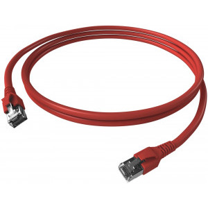 Schrack CAT6a Patch Cable S/FTP 2m rosu