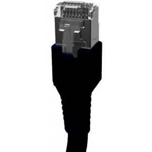 Schrack CAT6a Patch Cable S/FTP 3m negru