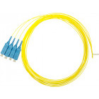 Cablu retea Schrack Pigtail SC, 9/125µm OS2, 2m, Easy Strip, galben,4buc