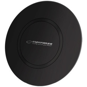 Incarcator wireless Esperanza Preon EZC102, Wireless Qi 15 W, Black