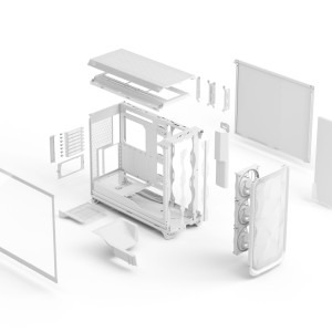Fractal Design Meshify 3 XL White RGB TG Clear Tint
