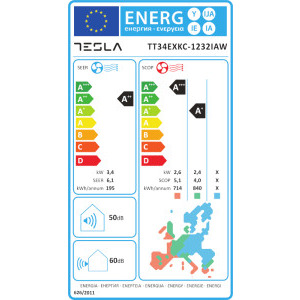 Tesla Select TT34EXKC-1232IAW, 12000 BTU, A++/A+, Wi-Fi, Inverter, Ionizator