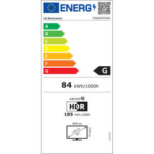 LG Smart TV 55QNED93A6A Seria QNED93 evo AI 139cm 4K UHD HDR