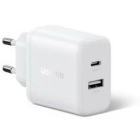 Incarcator retea Ugreen X227, 1x USB-C, 1x USB, Quick Charge 20 W, White