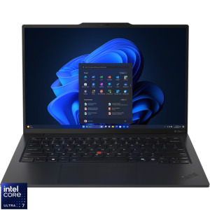 Laptop Lenovo 14 ThinkPad X1 Carbon Gen 13 Aura Edition, 2.8K OLED 120Hz VRR Touch, Procesor Intel® Core™ Ultra 7 265U (12M Cache, up to 5.30 GHz), 64GB LPDDR5X, 1TB SSD, Intel Graphics, 5G, Win 11 Pro, Black, Paint