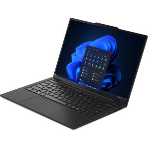 Lenovo 14'' ThinkPad X1 Carbon Gen 13 Aura Edition, 2.8K OLED 120Hz VRR Touch, Procesor Intel® Core™ Ultra 7 265U (12M Cache, up to 5.30 GHz), 64GB LPDDR5X, 1TB SSD, Intel Graphics, 5G, Win 11 Pro, Black, Paint