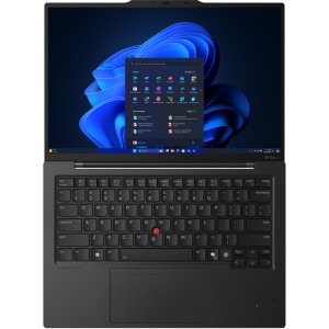 Lenovo 14'' ThinkPad X1 Carbon Gen 13 Aura Edition, 2.8K OLED 120Hz VRR Touch, Procesor Intel® Core™ Ultra 7 265U (12M Cache, up to 5.30 GHz), 64GB LPDDR5X, 1TB SSD, Intel Graphics, 5G, Win 11 Pro, Black, Paint