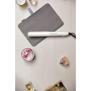 Philips Prestige BHS515/00, tehnologie ThermoShield, placi infuzate cu ulei de argan, 230°C, ingrijire ioni, Alb perlat