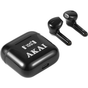 Akai In-Ear, BTE-J101, TWS, Black