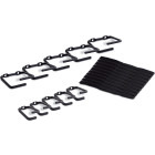 Accesoriu UPS APC Organizator cabluri AR8113A, Set 5 mici si 5 mari, Black