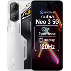 Smartphone ZTE nubia NEO 3 5G, Ecran 120Hz, 256GB, 20GB RAM (8GB + 12GB extensibili), Dual SIM, Tri-Camera, Cyber Silver