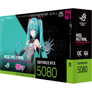ASUS GeForce RTX 5080 ROG Astral OC HATSUNE MIKU EDITION 16GB GDDR7 256-bit DLSS 4.0