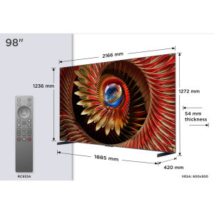 TCL Smart TV 98Q8C Seria Q8C 248cm 4K UHD HDR