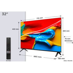 TCL Smart TV QLED 32V4C Seria V4C 80cm HD Ready