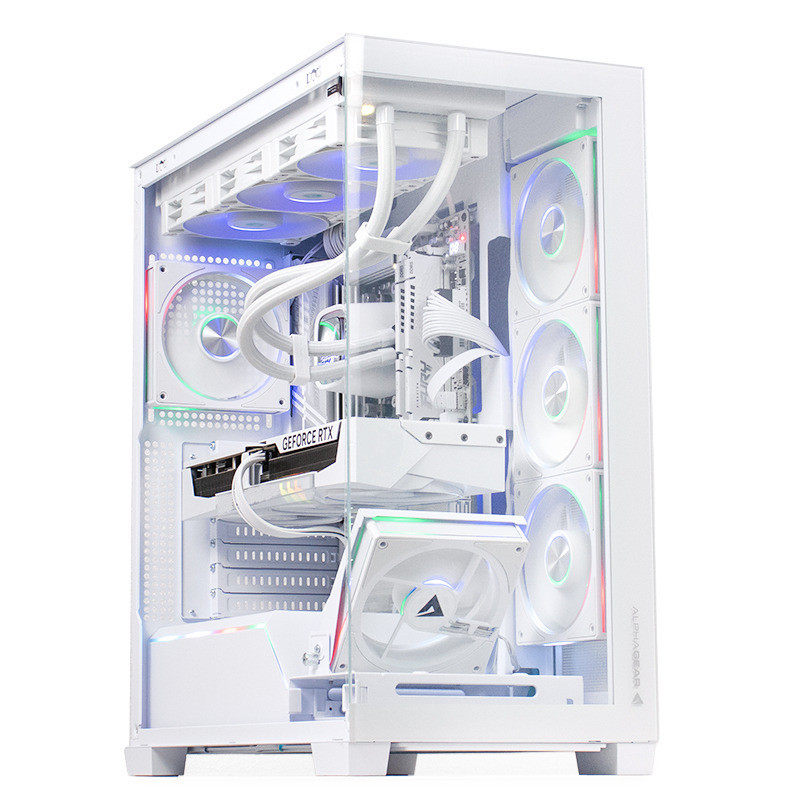 PC Gaming GREUCEANU Ultra Alb, Intel Ultra 7-265KF 3.9GHz, 32GB DDR5, 2TB SSD, RTX 5070 Ti 16GB GDDR7, Iluminare RGB, Windows 11 Home (Game Ready)