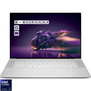 DELL 16.3'' 16 Premium DA16250, 4K OLED Touch 48-120Hz, Procesor Intel® Core™ Ultra 9 285H (24M Cache, up to 5.40 GHz), 32GB LPDDR5X, 2TB SSD, GeForce RTX 5060 8GB, Win 11 Pro, Platinum, 3Yr ProSupport