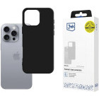 3MK Protectie pentru spate, material TPU pentru iPhone 16 Pro, culoare Black
