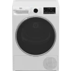 Uscator de rufe Beko B5T49243W EU, Pompa de caldura, 9 kg, Clasa B, ProSmart Inverter, EcoGentle, IronFinish, Iluminare interioara, Alb