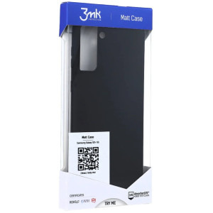 3MK Protectie pentru spate, material silicon pentru Galaxy S21 Plus, culoare Black