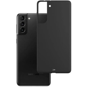 3MK Protectie pentru spate, material silicon pentru Galaxy S21 Plus, culoare Black